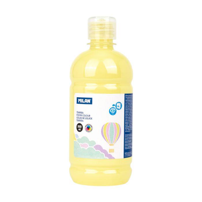 BOTELLA TEMPERA 500ml AMARILLO PASTEL MILAN