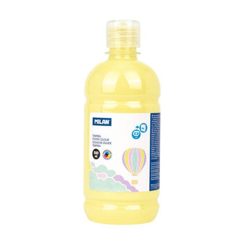 BOTELLA TEMPERA 500ml AMARILLO PASTEL MILAN