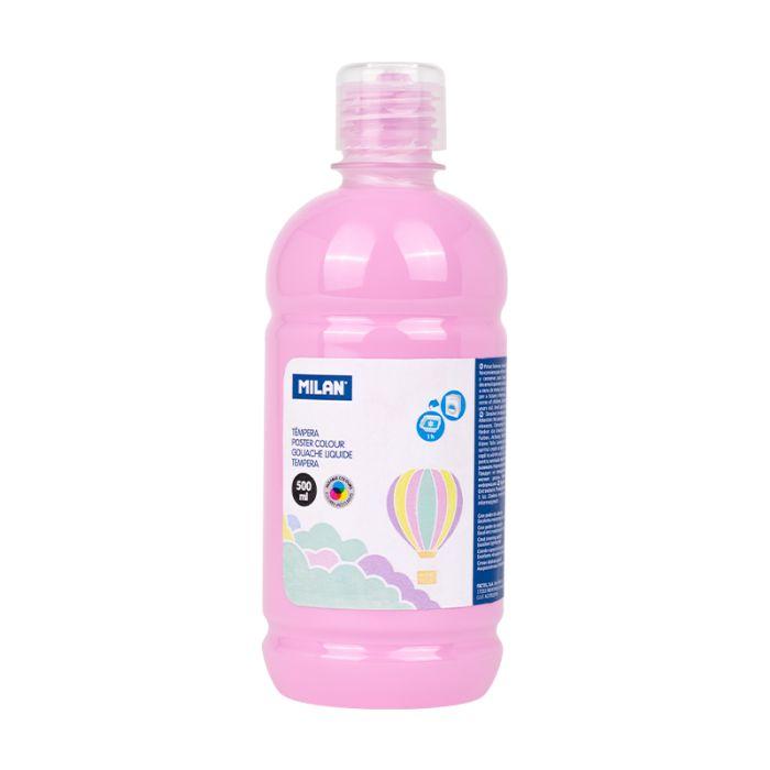 BOTELLA TEMPERA 500ml ROSA PASTEL MILAN