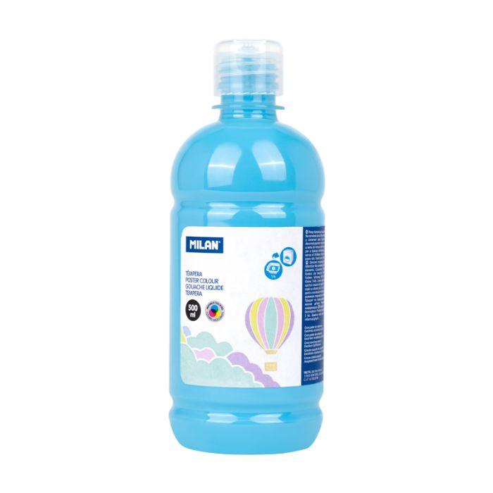 BOTELLA TEMPERA 500ml AZUL CLARO PASTEL  MILAN