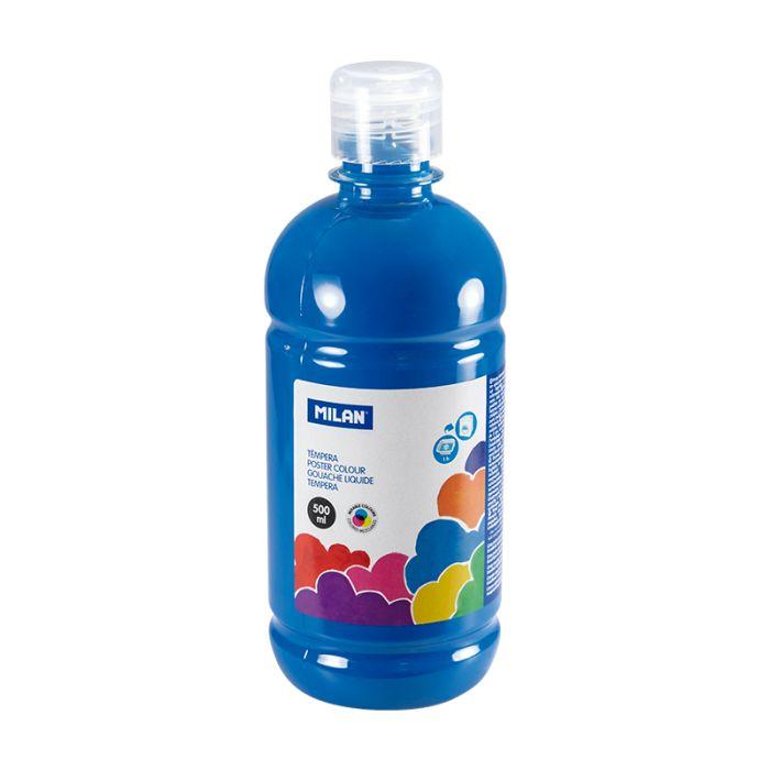 BOTELLA TEMPERA 500ml AZUL CYAN  MILAN
