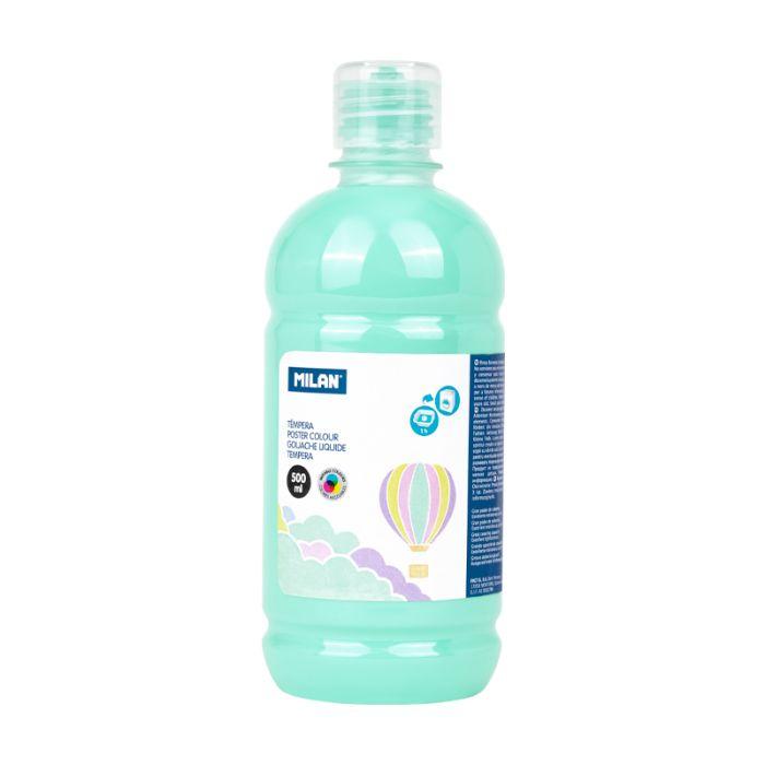 BOTELLA TEMPERA 500ml VERDE PASTEL MILAN