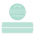 Cinta adhesiva Mint Grid