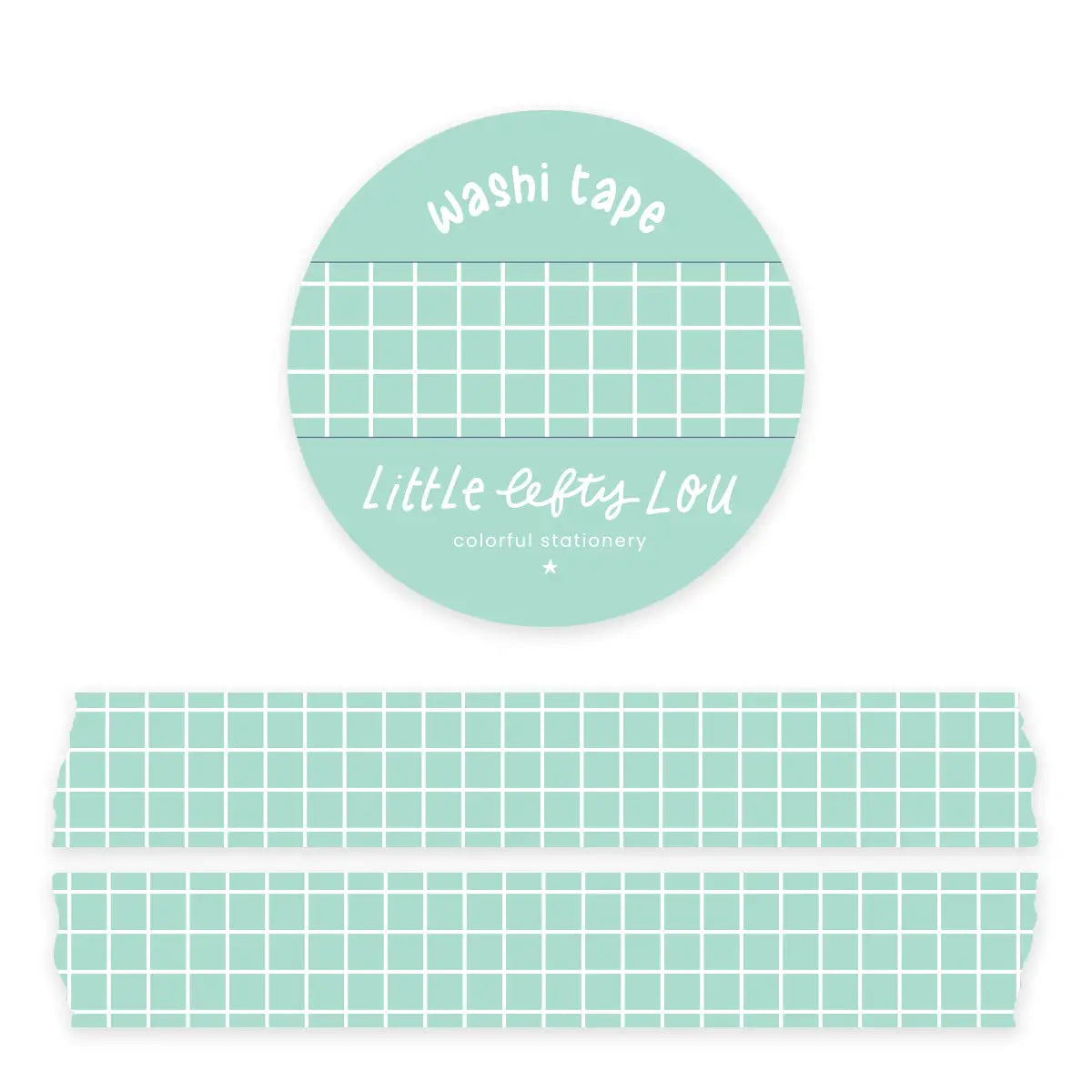Cinta adhesiva Mint Grid