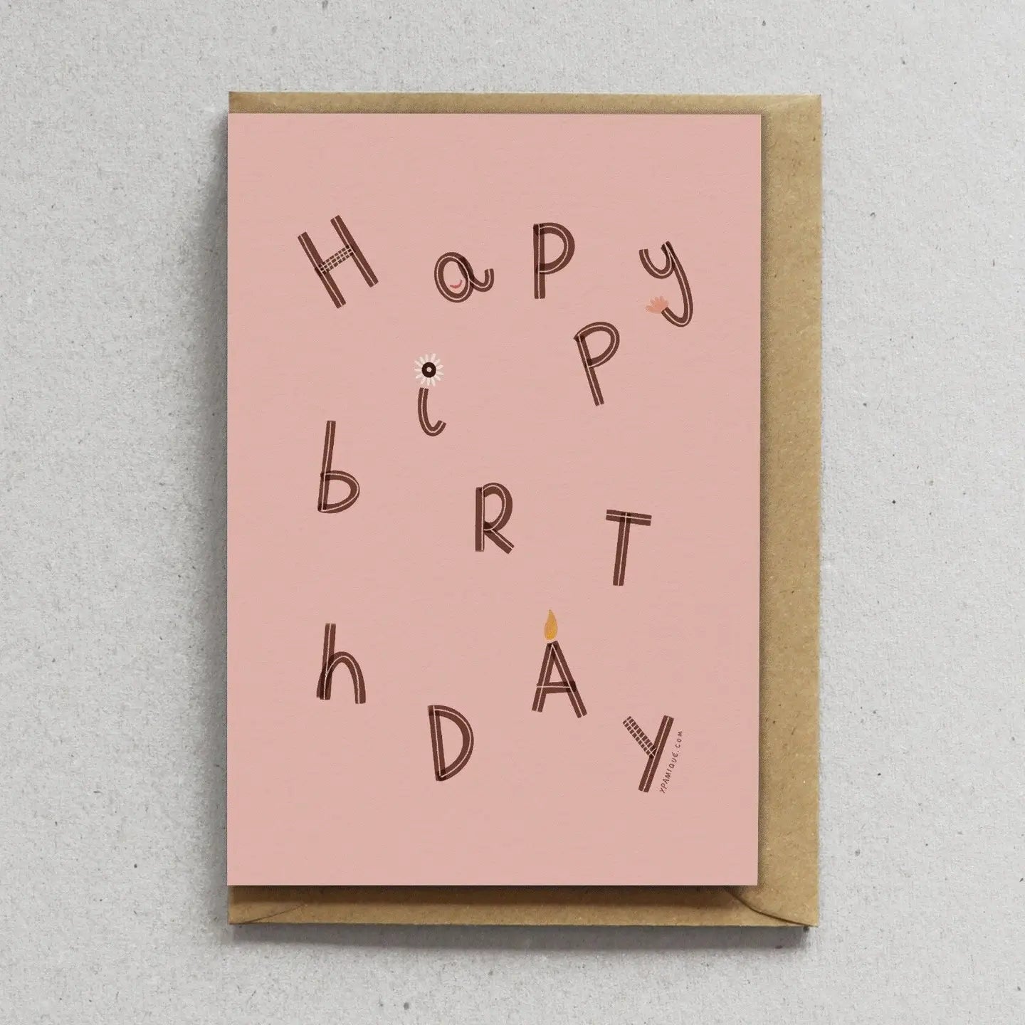 Tarjeta Con Sobre - Cumpleaños - Happy Birthday