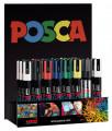 EXPOSITOR ROTULADORES UNI POSCA 36 UNIDADES 18M-25MM UNI-BALL 182634359