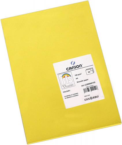 CARTULINA CANSON GUARRO AMARILLO CANARIO 185gr. A4