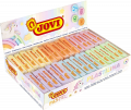 CAJA EXPOSITORA 30 PASTILLAS PLASTILINA 50 G COLORES PASTEL (5 UDS X 6 COLORES) JOVI 70P