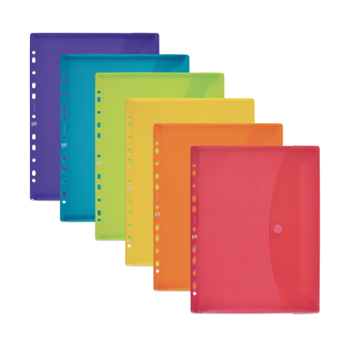 SOBRE PLASTICO CON VELCRO A4 OXFORD