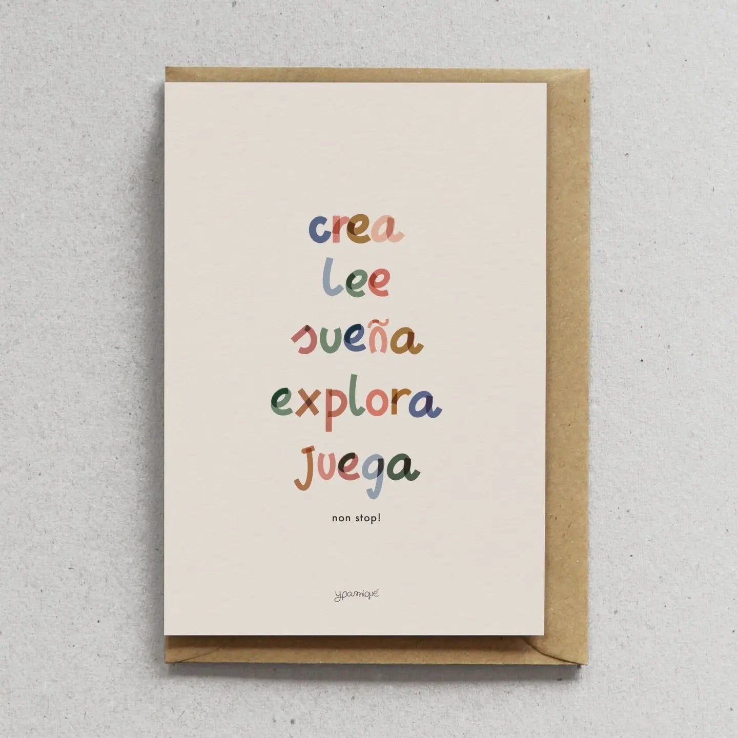 Tarjeta Con Sobre - Crea Juega Lee...