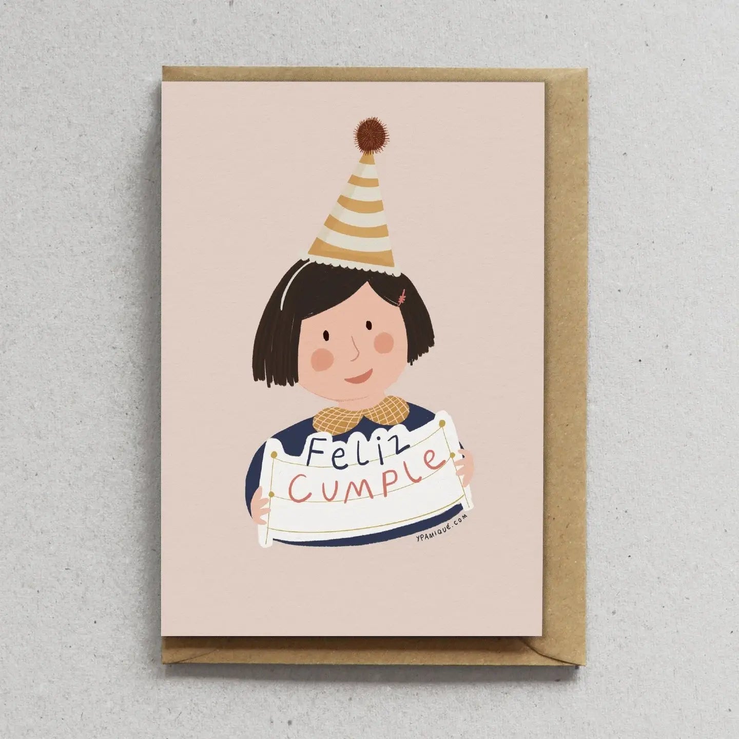 Tarjeta Con Sobre - Cumpleaños - Cumple Niña