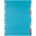 SEPARADORES PLUS OFFICE A4 PLASTICO 10COLORES