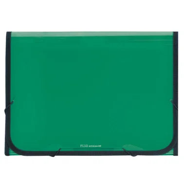 Carpeta Clasificadora Plus Office A4 Verde Traslúcida
