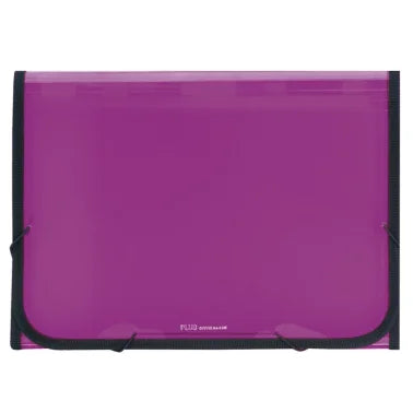 Carpeta Clasificadora Plus Office A4 Fucsia Traslúcida