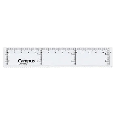 Regla Campus University Plástico 15 cm