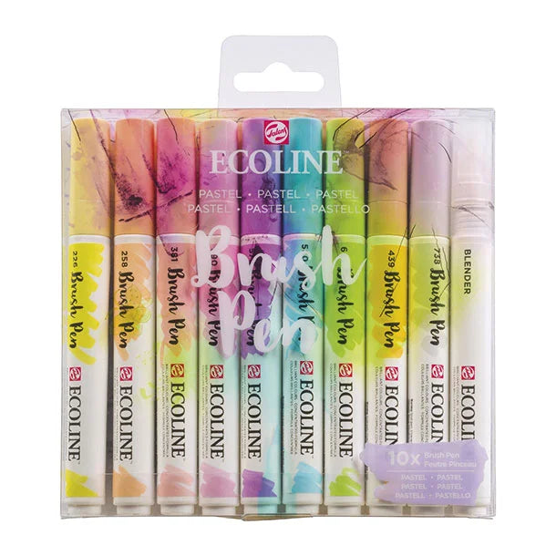 ROTULADOR BRUSH PEN TALENS PASTEL /10 UNIDADES