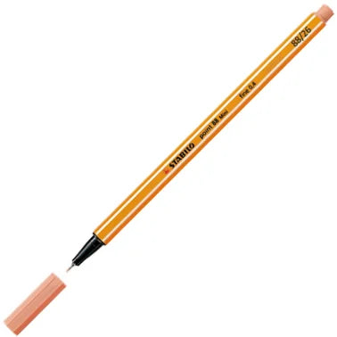 ROTULADOR PUNTA FIBRA STABILO POINT 88 0.4 ALBARICOQUE