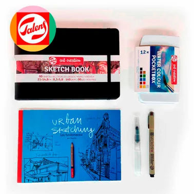 Set Urban Sketching Talens negro