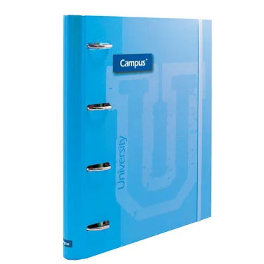 Carpeta Ringbook Soft Campus University 4 anillas C/Recambio Azul Cielo