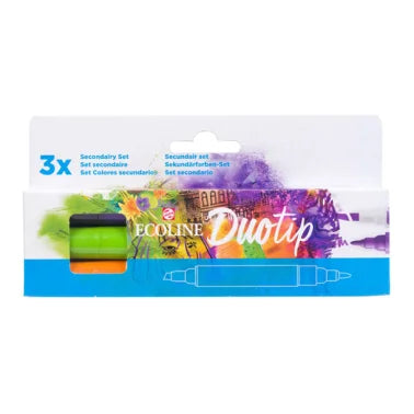Rotulador Talens Ecoline Duotip Secundarios 3 ud.