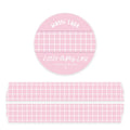Cinta adhesiva Washi Tape Rejilla Rosa
