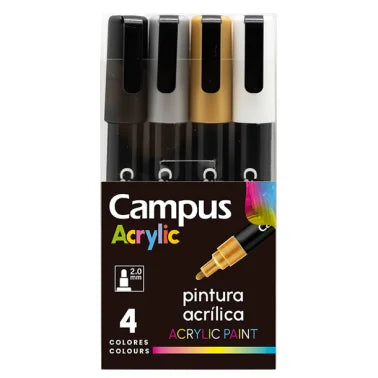ROTULADORES CAMPUS ACRILICO PACK 4