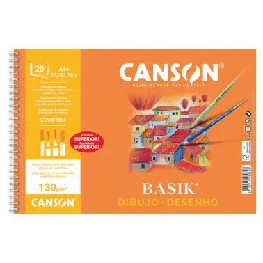 BLOCK CANSON C/ESPIRAL A4  130gr.