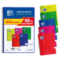 Bloc Espiral Oxford Folio Tapa Plástico 80 Hojas Cuadrícula 4 mm