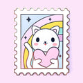Pin sello gato