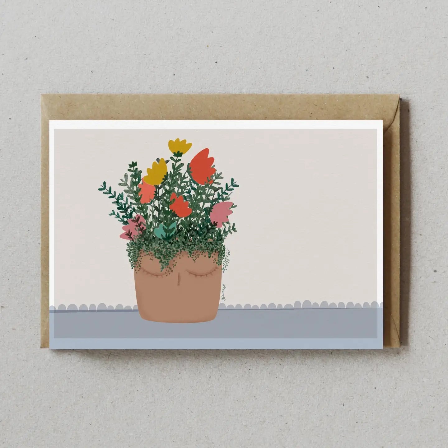 Tarjeta Con Sobre - La Maceta