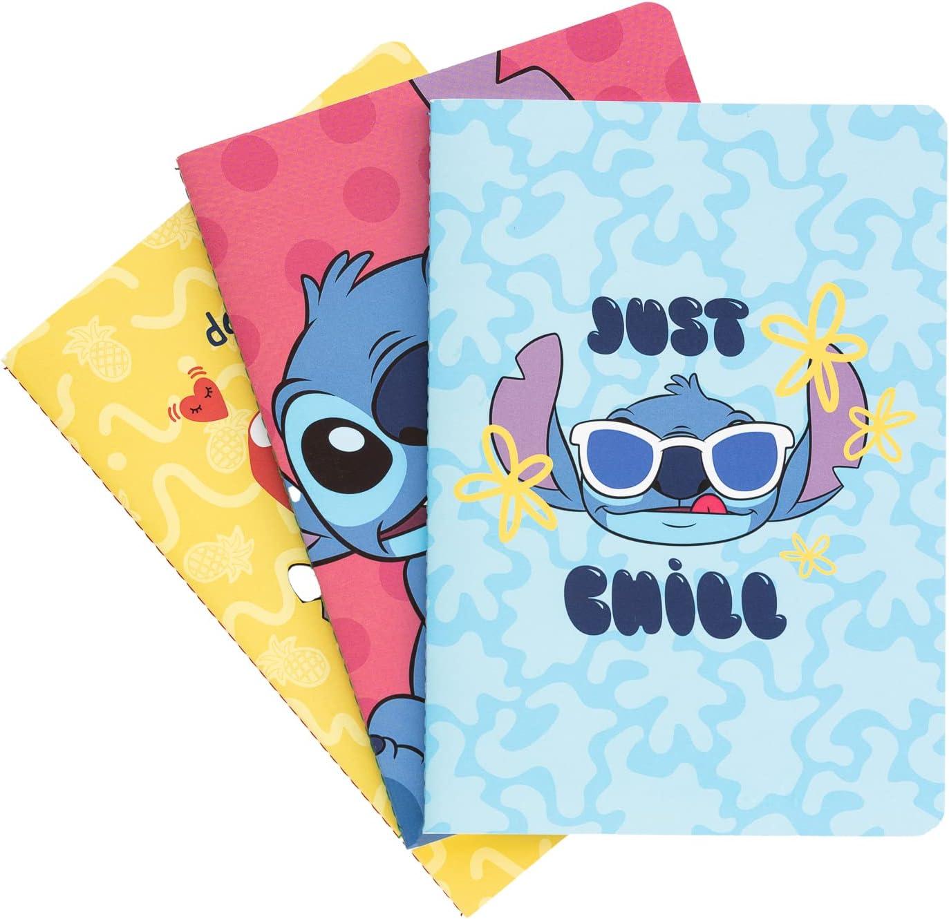 3 NOTEBOOKS A5 STITCH TROPICAL