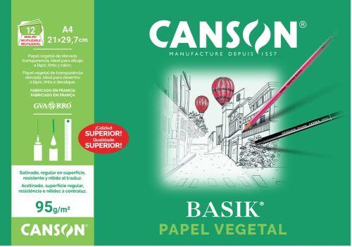 BOLSA  MINIPACK 12 HOJAS PAPEL VEGETAL  A4 95 g
