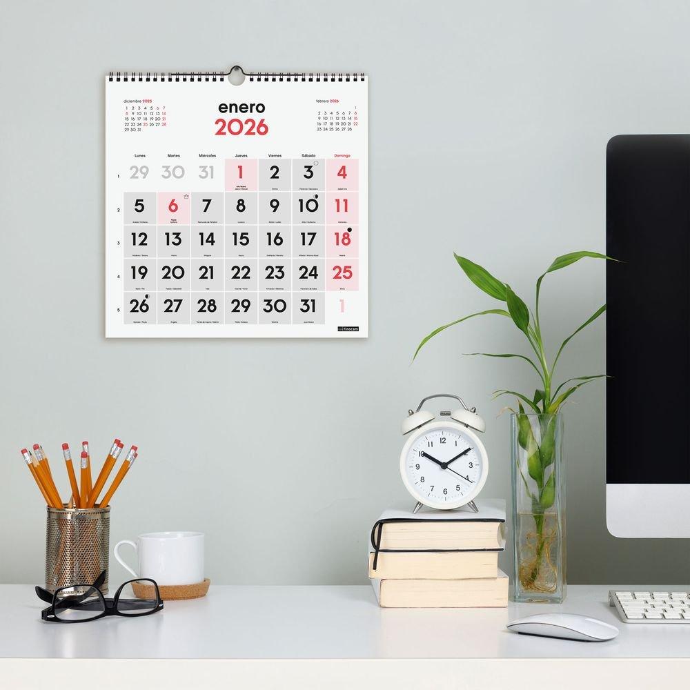 CALENDARIO 2026 PARED NUMEROS GRANDES 30X30 – MUNDO CRAFTY