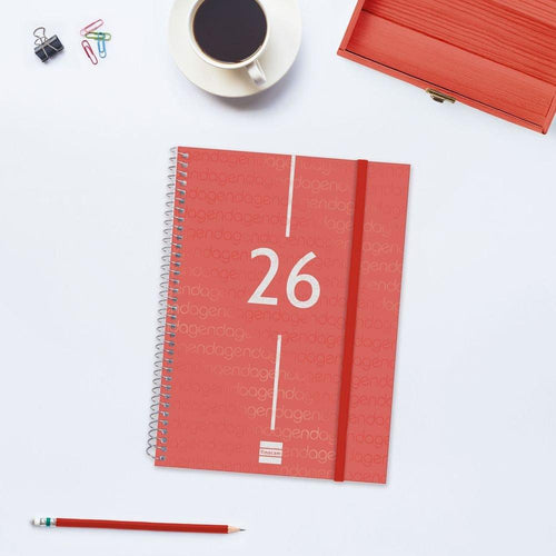 AGENDA ANUAL 2026 YEAR E10 SV ROJO