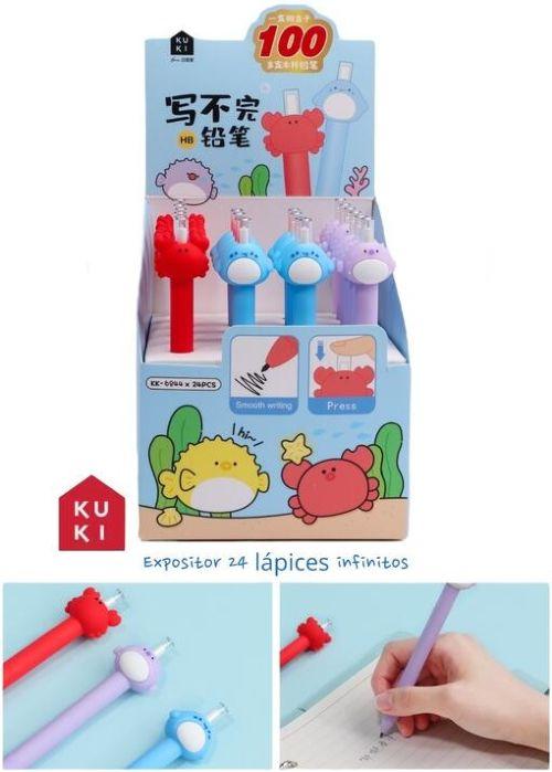 LAPIZ INFINITO ANIMALES MARINOS