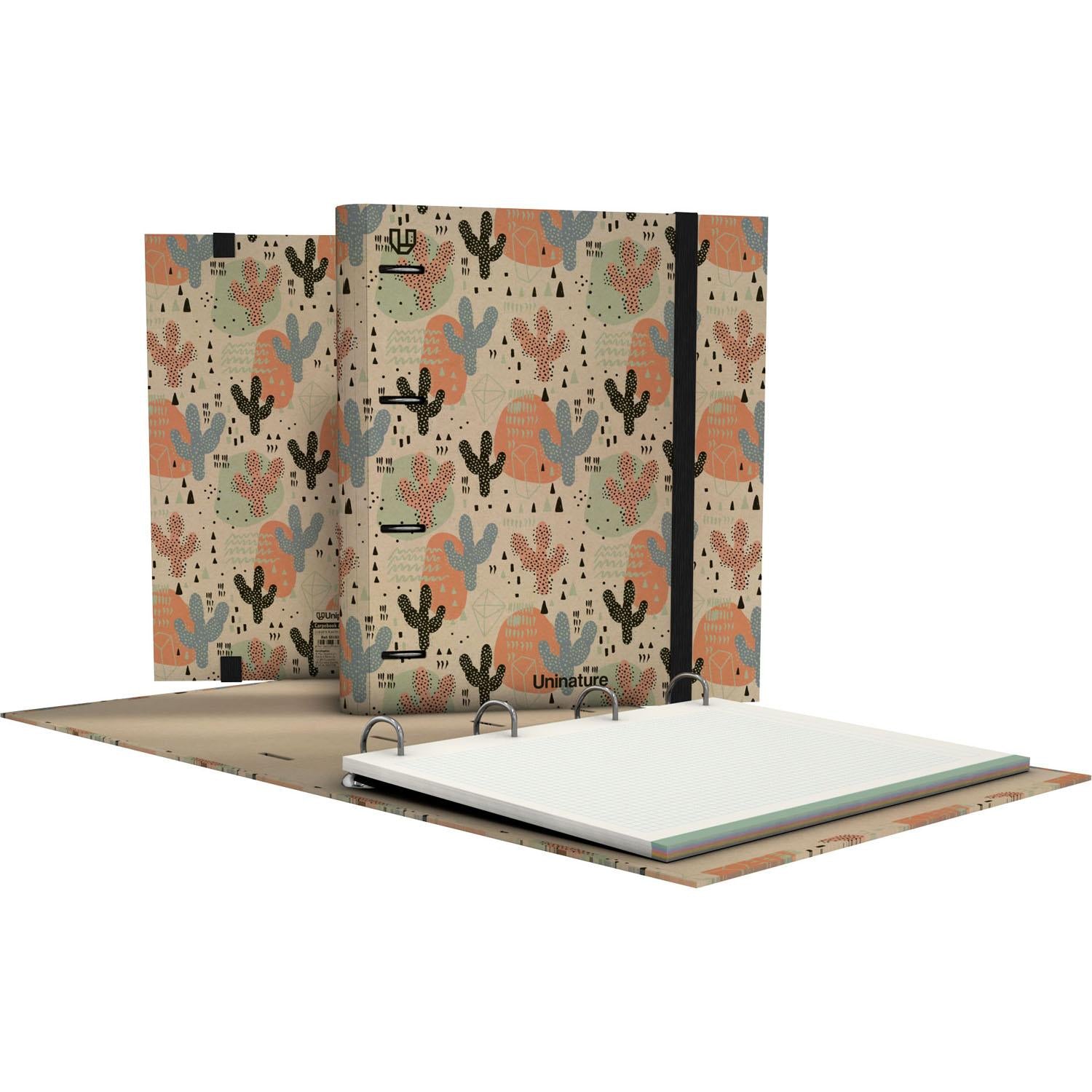 CARPEBOOK A4 FORRADO UNINATURE CACTUS GRAFOPLAS