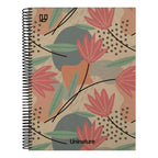 Cuaderno Tapa Dura A4 80H 4x4mm UniNature