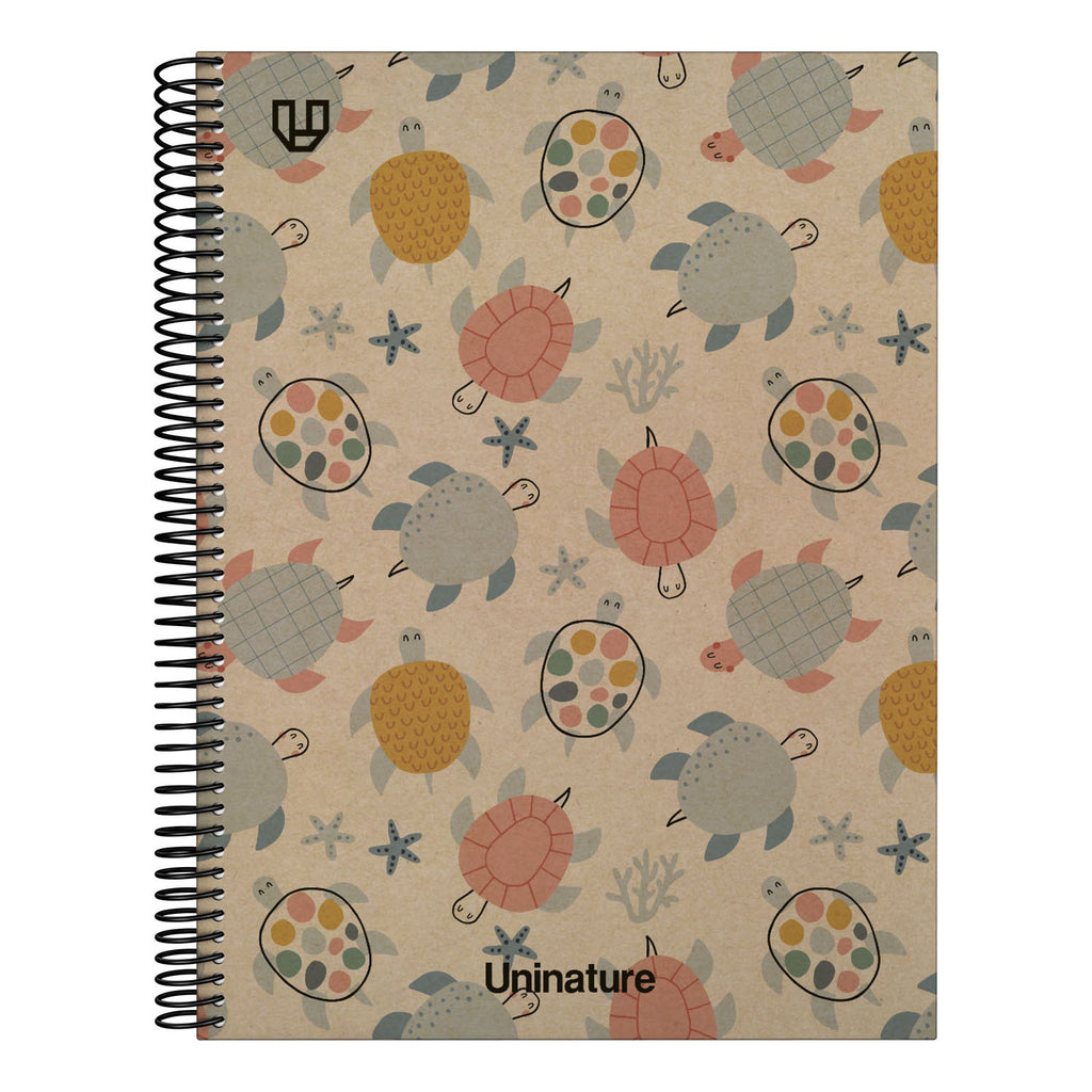 Cuaderno Tapa Dura A4 80H 4x4mm UniNature