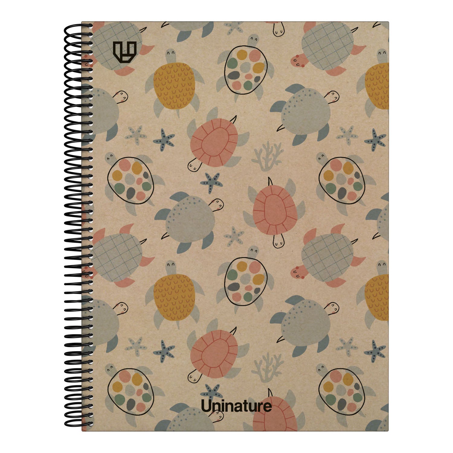 Cuaderno Tapa Dura A4 80H 4x4mm UniNature