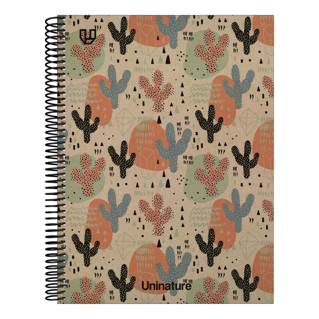 Cuaderno Tapa Dura A4 80H 4x4mm UniNature