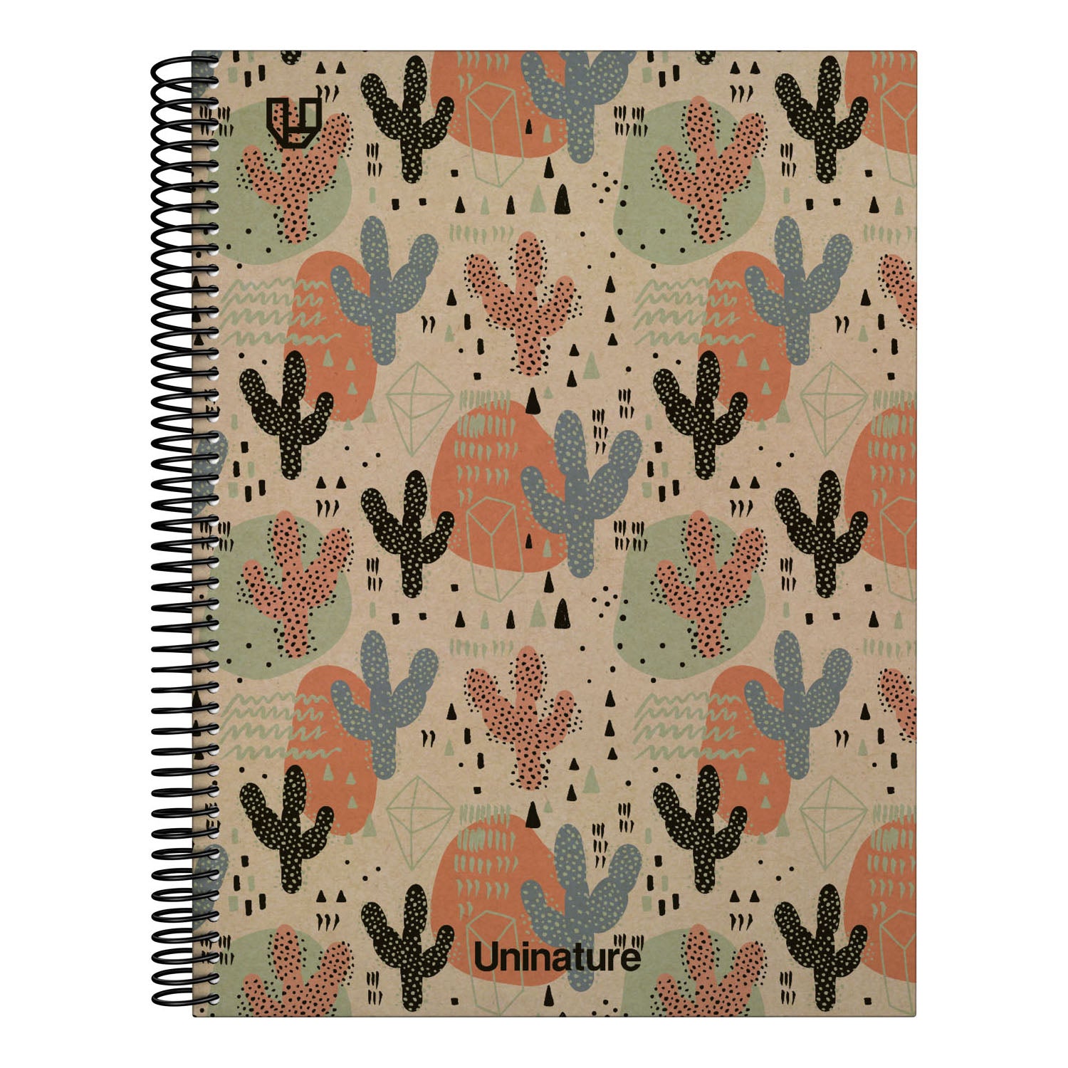 Cuaderno Tapa Dura A4 80H 4x4mm UniNature