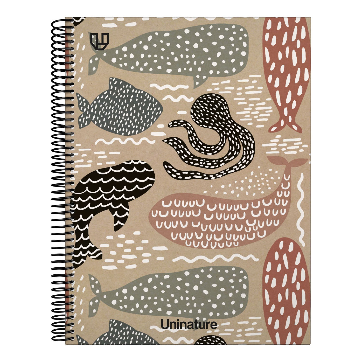 Cuaderno Tapa Dura A4 80H 4x4mm UniNature