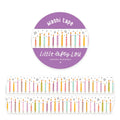 Cinta Adhesiva  Velas de cumpleaños Washi Tape