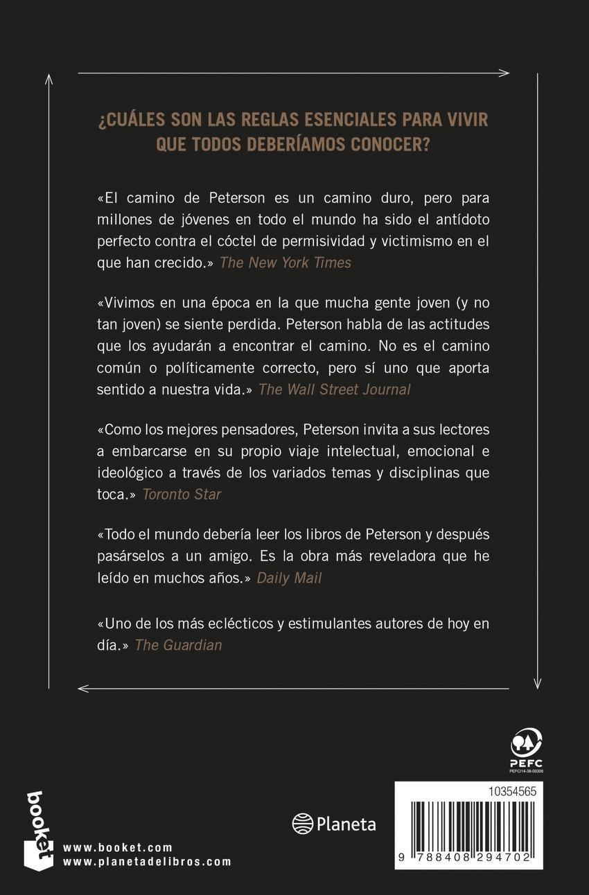MAS ALLA DEL ORDEN 12 NUEVAS REGLAS PARA VIVIR DE JORDAN B. PETERSON