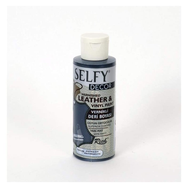 PINT. SELFY DECOR LEATHER (cuero) RICH 120cc. 10122 WHITE