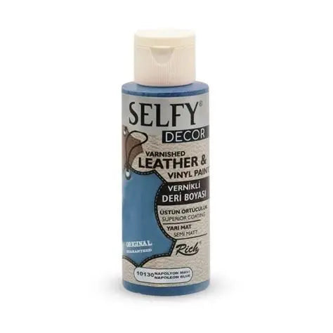 PINT. SELFY DECOR LEATHER (cuero) RICH 120cc. 10122 WHITE