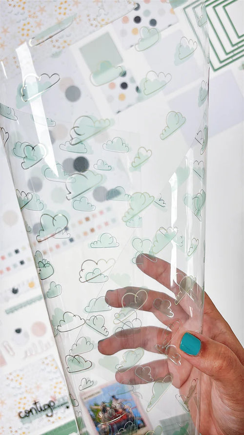 "ACETATO IMPRESO 12x12 LATTE DE DUNAON