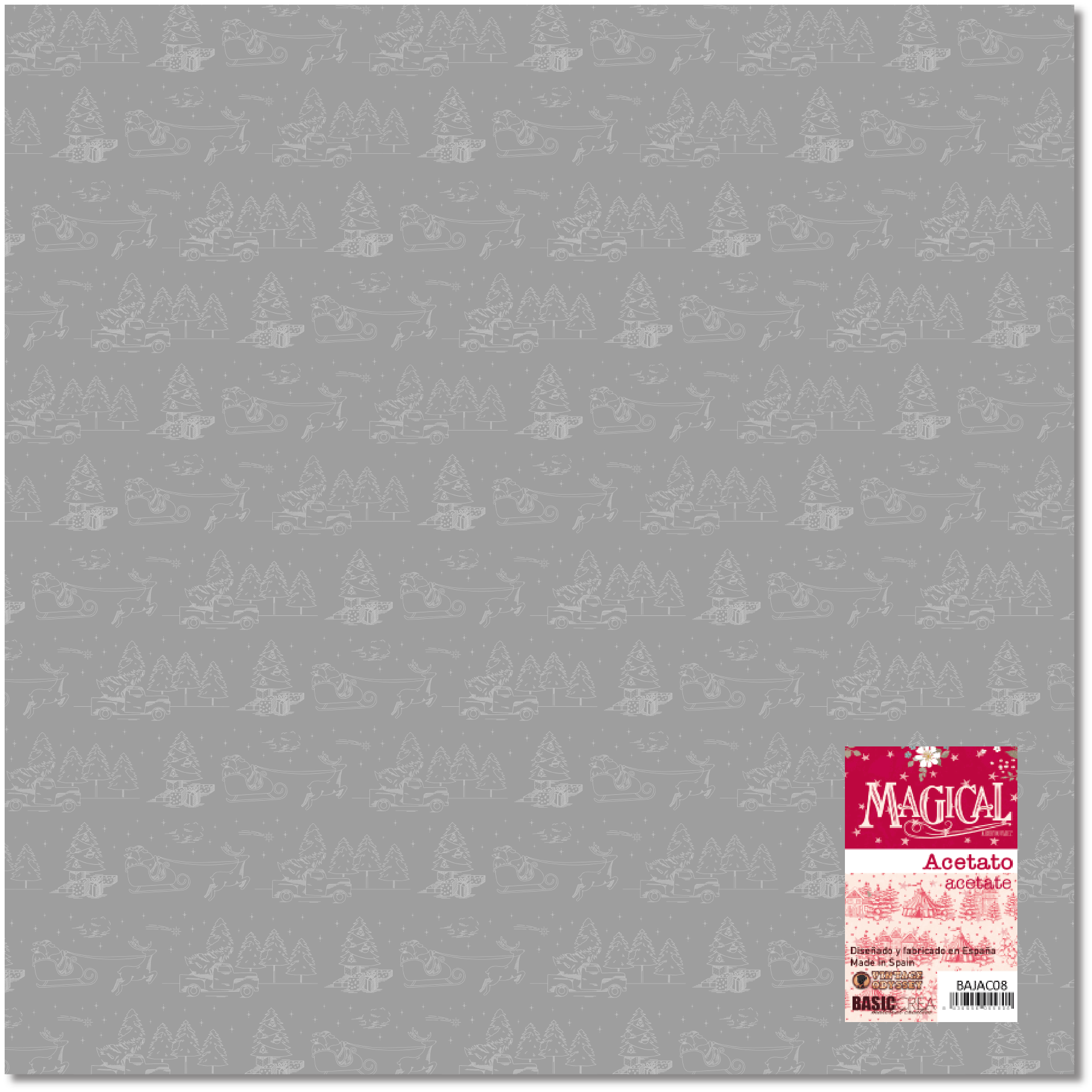 ACETATO IMPRESO MAGICAL DE VINTAGE ODYSSEY