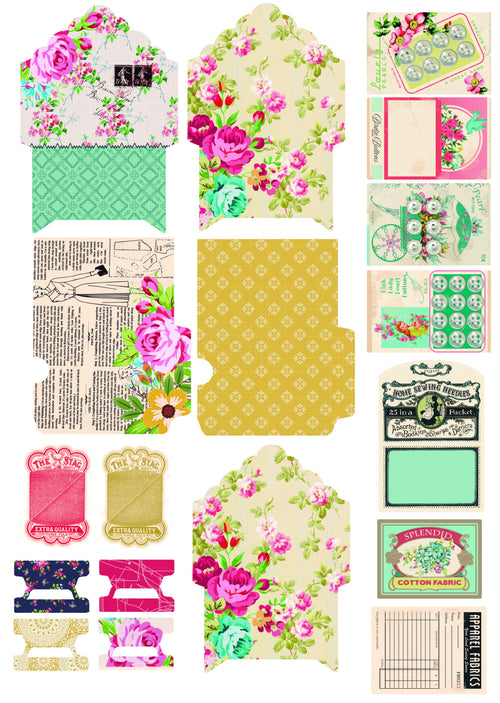 "DIE CUTS EPHEMERA SAVOIR FAIRE DE VINTAGE ODISSEY