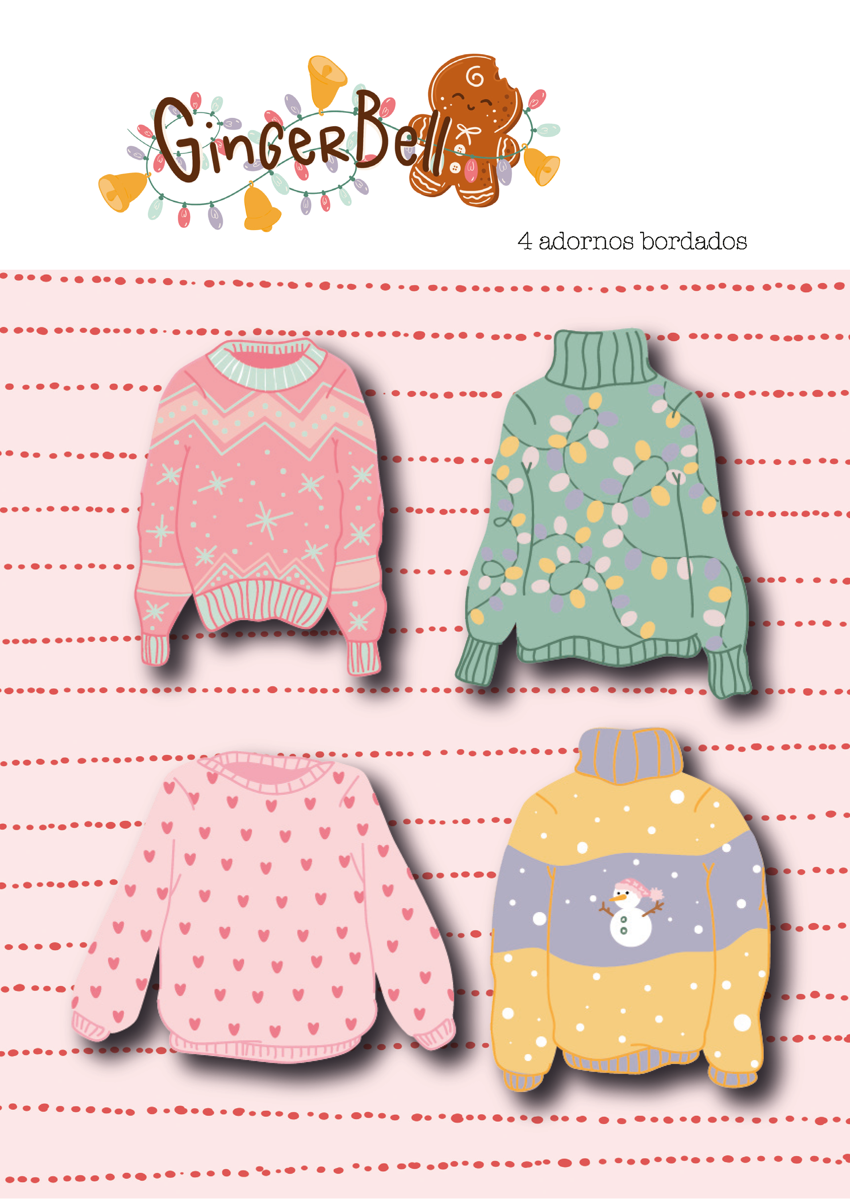 SET DE BORDADOS GINGER BELL